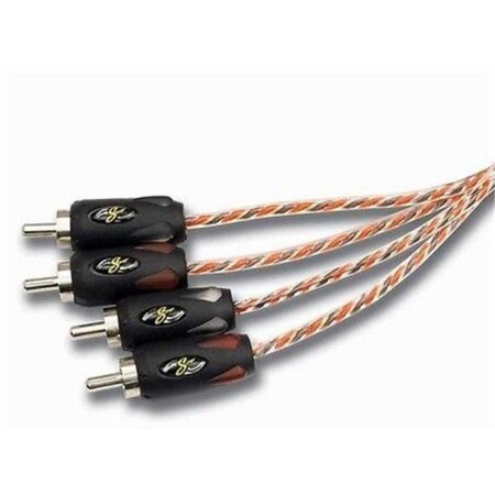 Aamp Of America 17 ft. 4000 Series Professional 4 Channel RCA Interconnects SI4417